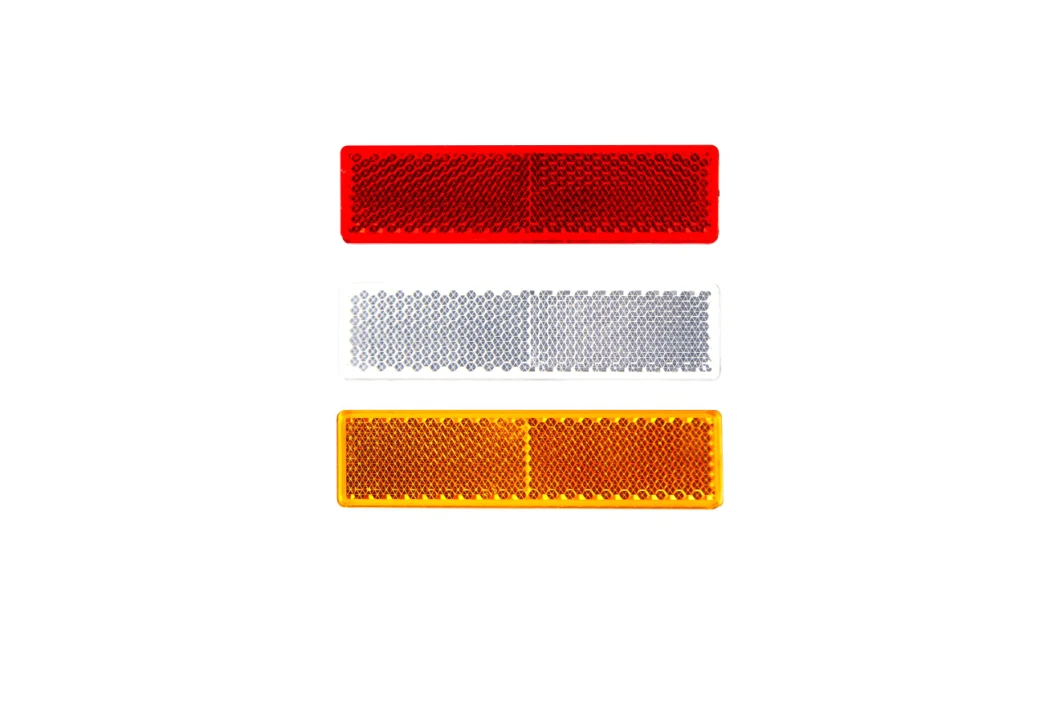 White Rectangular Truck Trailer Reflector