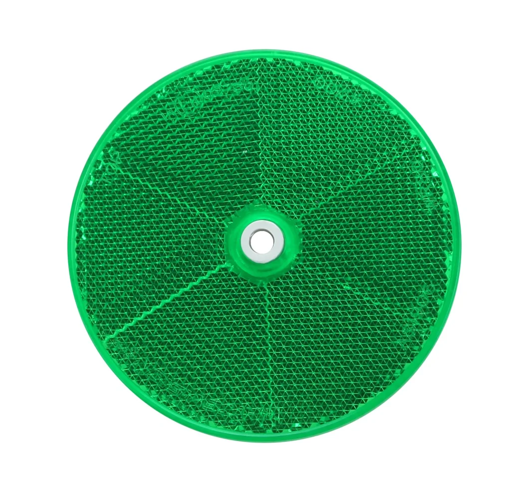 Reflective Round Reflex Plastic Reflector with Hole