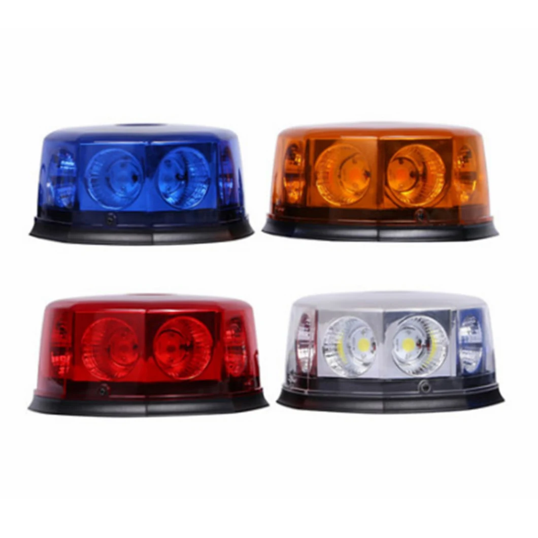 LED Magnetic Warning Beacon Truck Car Vehicle Emergency Hazard Lighting High Power Beacon Caution Warning Snow Plow Lamp Safety Flashing 48W Strobe Light